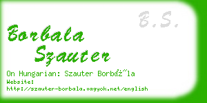 borbala szauter business card